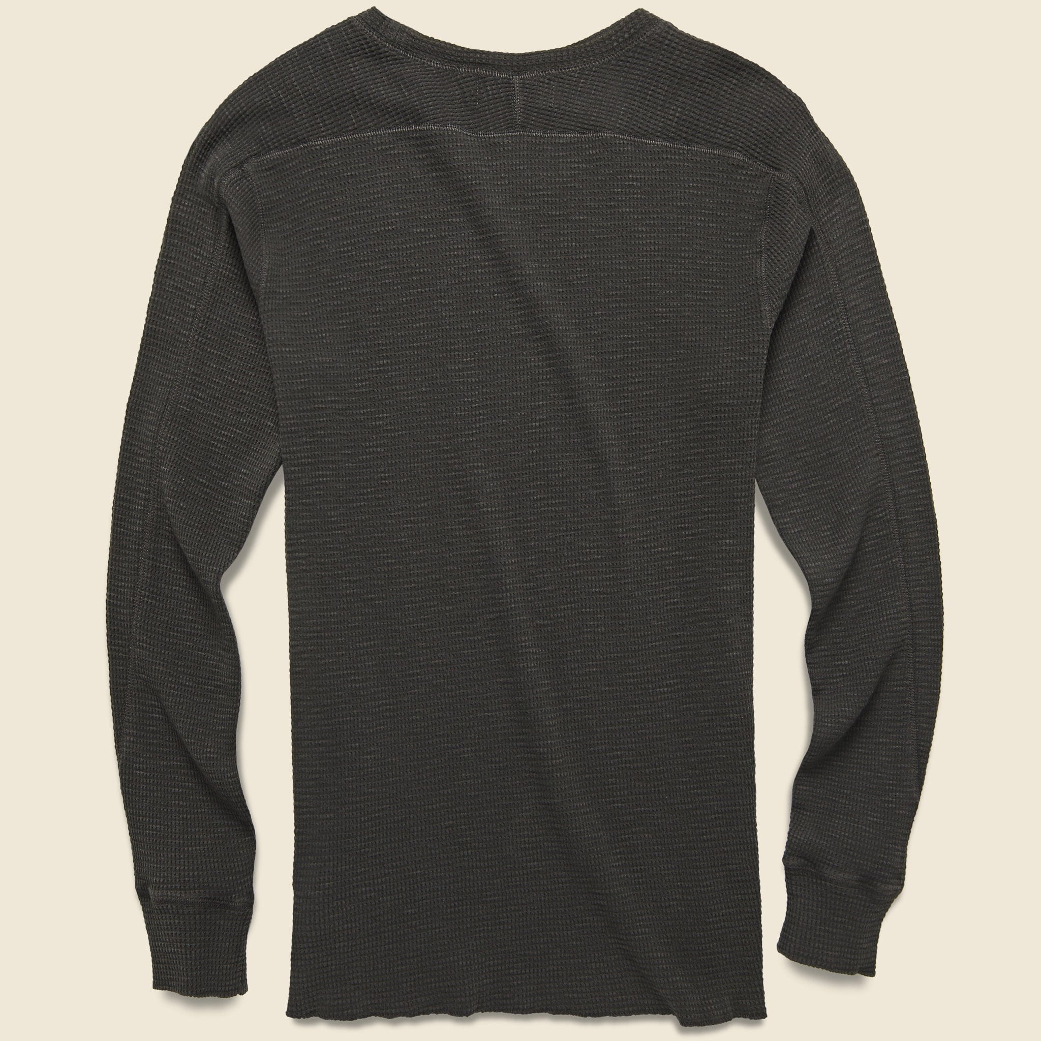 Waffle Crewneck - Faded Black - RRL - STAG Provisions - Tops - L/S Knit