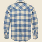 Slim Fit Buffalo Western Shirt - Indigo/Cream - RRL - STAG Provisions - Tops - L/S Woven - Plaid