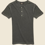 Waffle-Knit Henley - Faded Black - RRL - STAG Provisions - Tops - S/S Knit