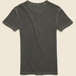 Waffle-Knit Henley - Faded Black - RRL - STAG Provisions - Tops - S/S Knit
