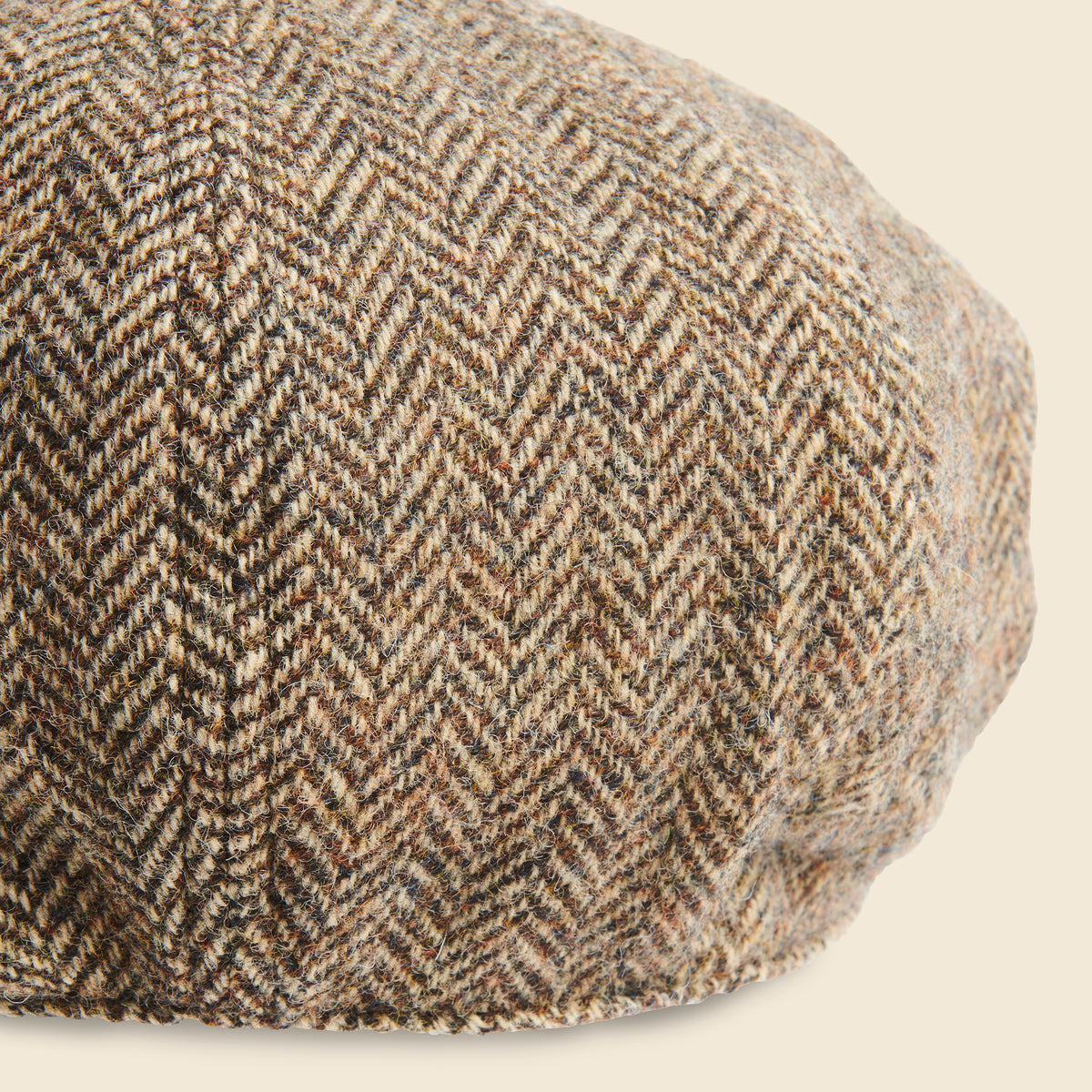 8 Panel Newsboy - Black/Tan Multi
