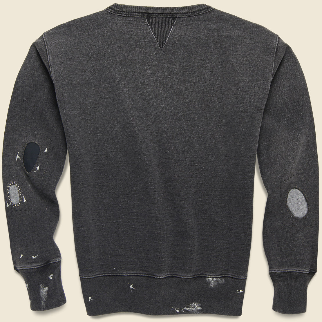 Distressed French Terry Sweatshirt - Sulphur Black - RRL - STAG Provisions - Tops - Fleece / Sweatshirt