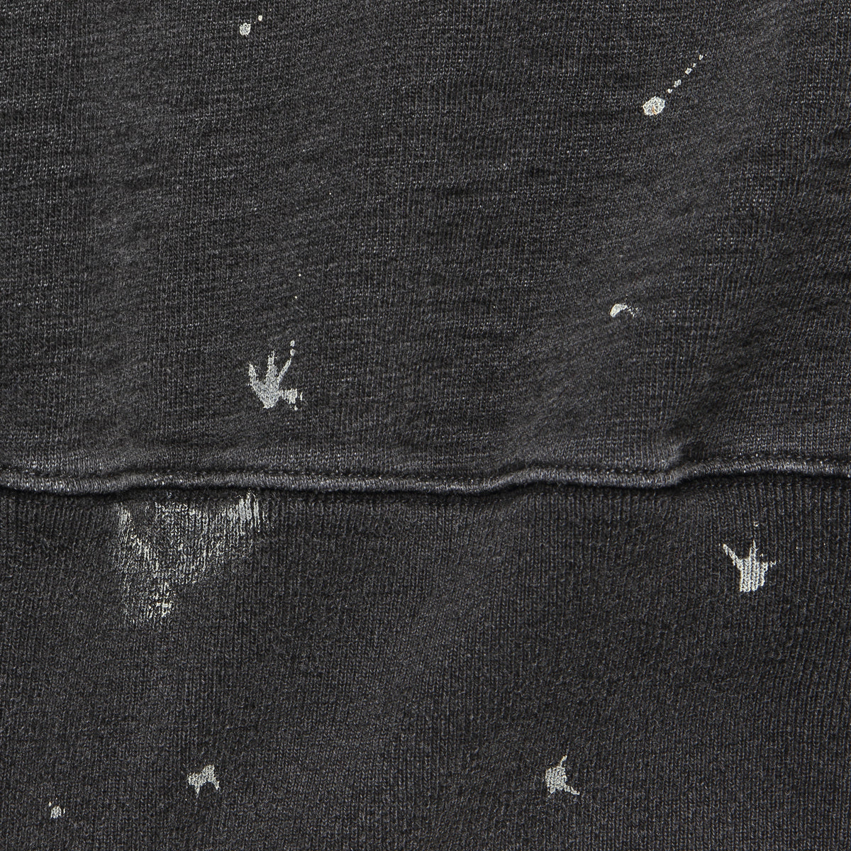 Distressed French Terry Sweatshirt - Sulphur Black