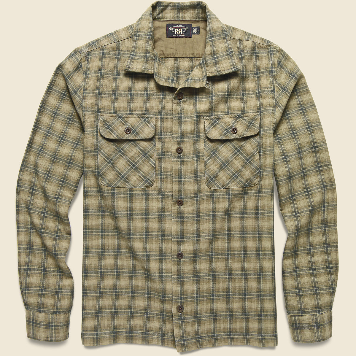 RRL カーターキャンプシャツ Carter Camp Shirt - Olive