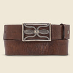 Hawkins Belt - Brown/Vintage Silver - RRL - STAG Provisions - Accessories - Belts