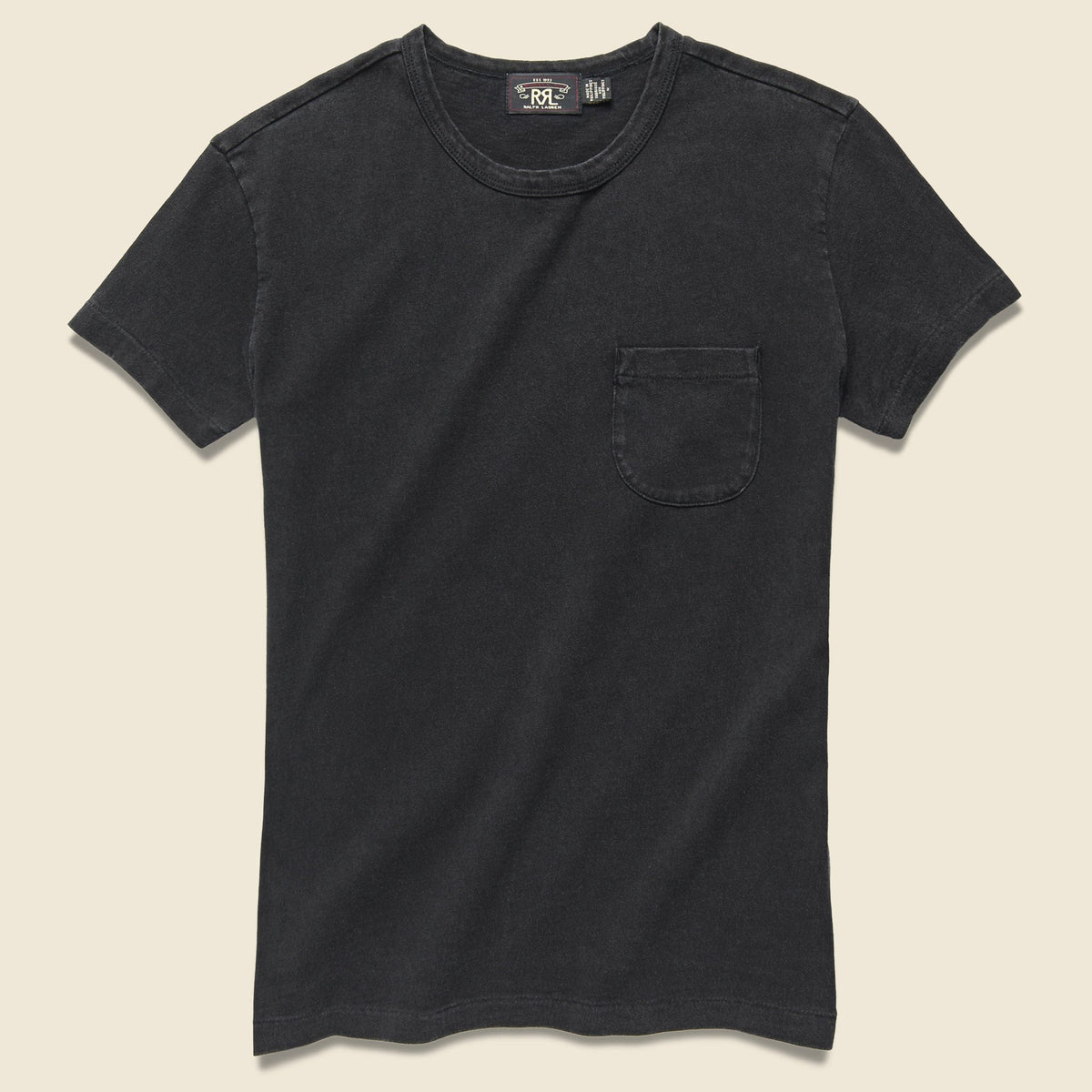 Slub Pocket Tee - Black