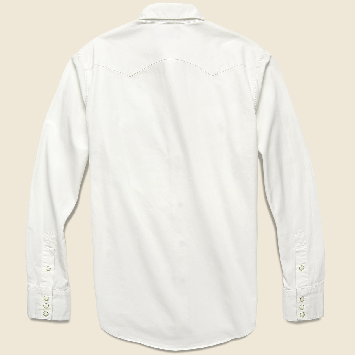 Lightweight Slim Fit Western Shirt - White