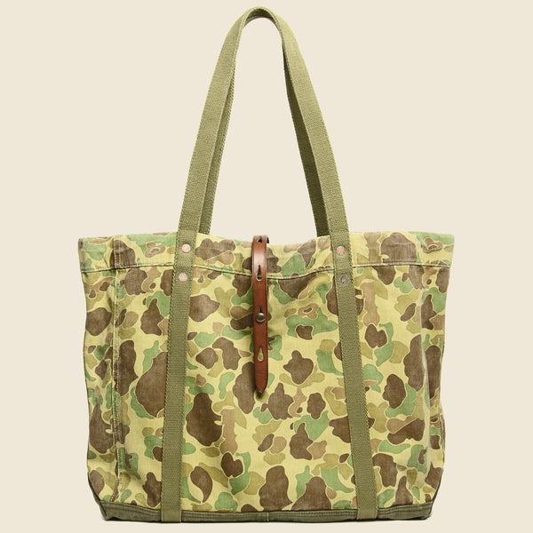 Camo Twill Tote - Olive Frog Skin