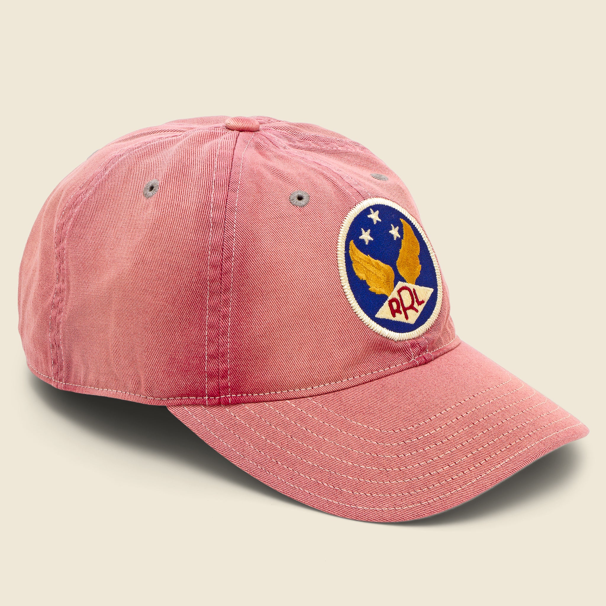 Garment-Dyed Twill Ball Cap - Faded Red - RRL - STAG Provisions - Accessories - Hats