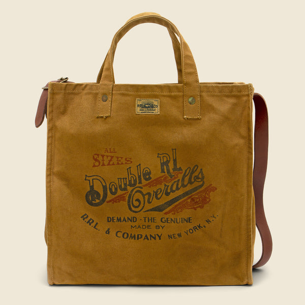 RRL Men's Leather-trimmed Logo-Print Tote Bag