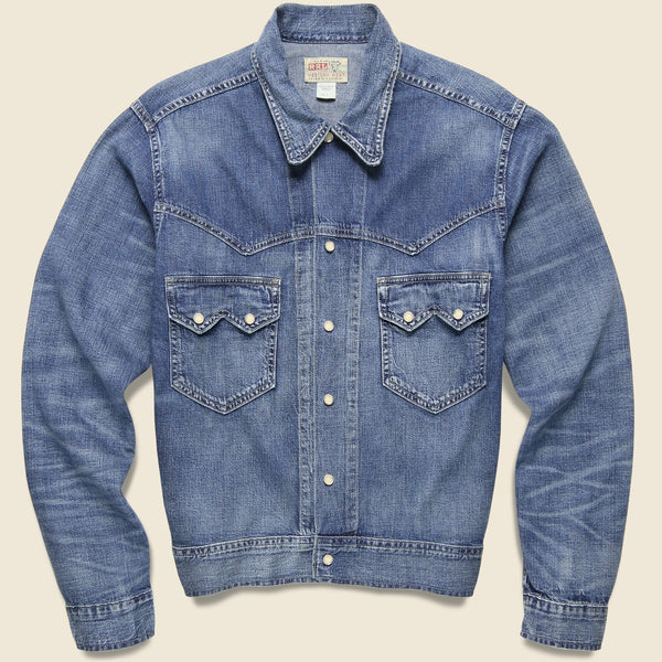 通常配送料無料 RRL Hewson Indigo Denim Western Jacket - ジャケット/アウター