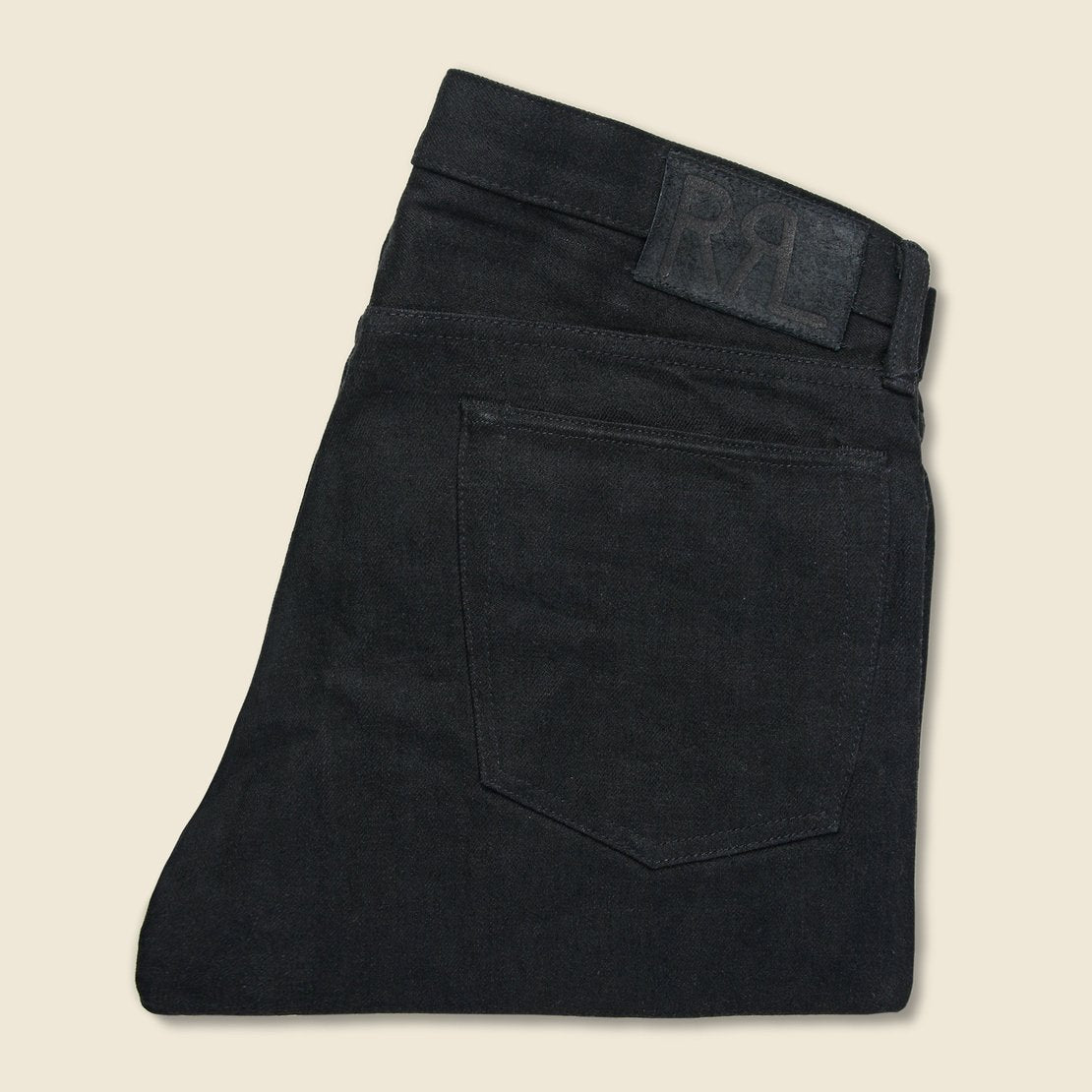 Slim Fit Jean - Black on Black - RRL - STAG Provisions - Pants - Denim