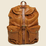 Vintage Leather Rucksack - Tan - RRL - STAG Provisions - Accessories - Bags / Luggage