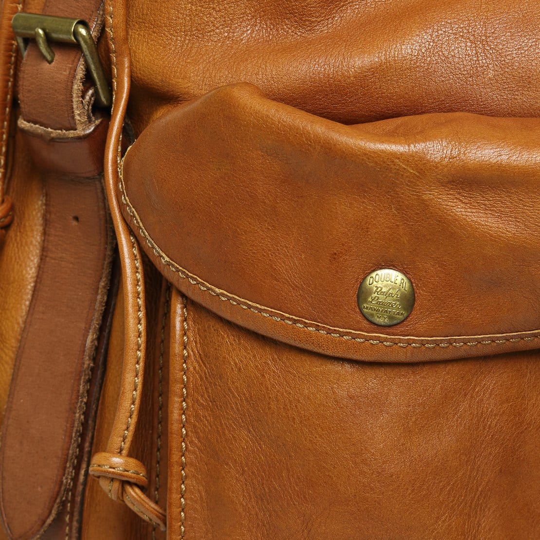 Vintage Leather Rucksack - Tan - RRL - STAG Provisions - Accessories - Bags / Luggage