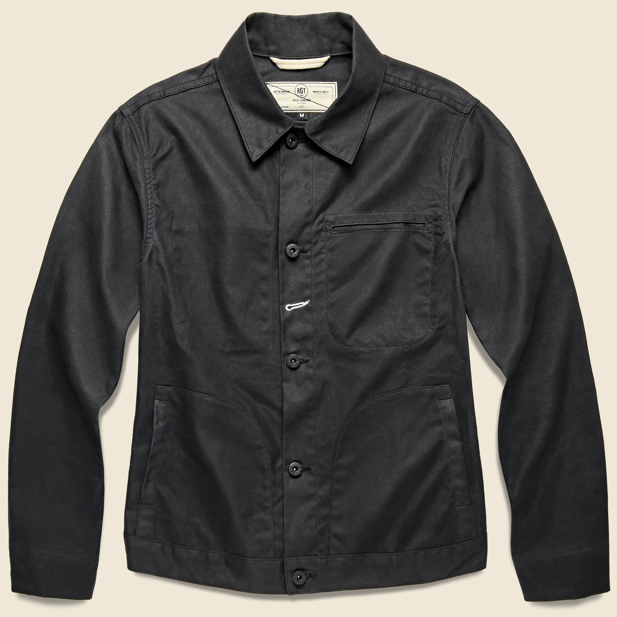 Supply Jacket - Waxed Black Ridgeline - Rogue Territory - STAG Provisions - Outerwear - Coat / Jacket