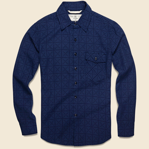 Rogue Territory Oxford shops Work Shirt Sashiko Stitch Shirt L Sold out