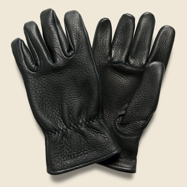 Buckskin Unlined Gloves - Black