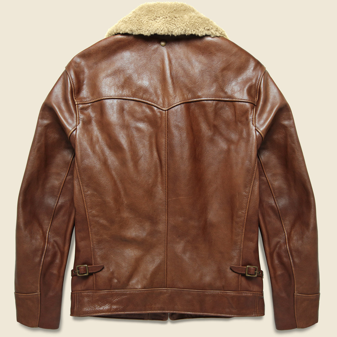 Waxy Antique Cowhide Moto Jacket - Luggage - Schott - STAG Provisions - Outerwear - Coat / Jacket