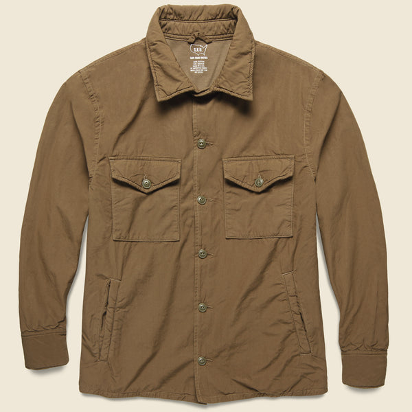 Fleece Lined Shirt Jacket - Barley