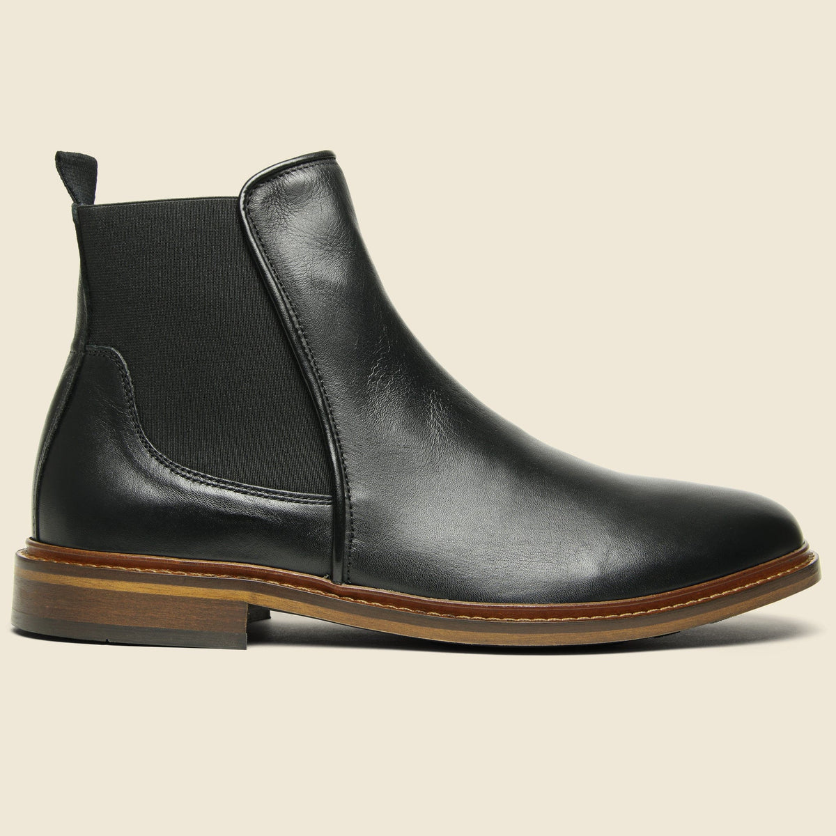 Wyatt Leather Chelsea Boot - Black display picture 2