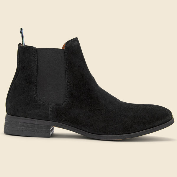 Red Sole Chelsea Boot by Baxter Wood - BLACK/RED