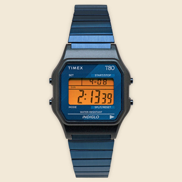Timex T80 34mm Stainless Steel Bracelet Watch - TW2R79400