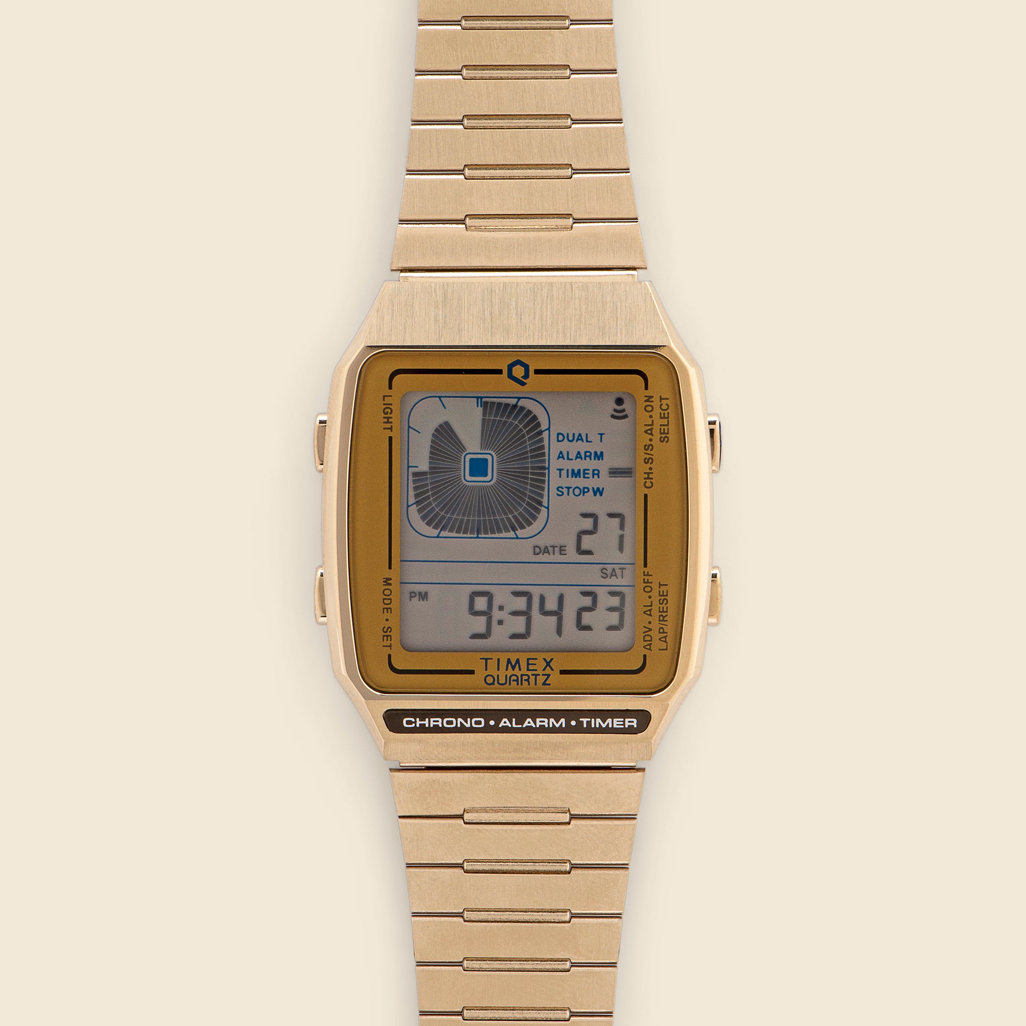 Q Digital LCA Stainless Steel Watch 32.5mm - Gold Tone - Timex - STAG Provisions - Accessories - Watches