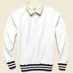 Todd Snyder + Champion - Rugby Sweatshirt - White - Todd Snyder - STAG Provisions - Tops - Fleece / Sweatshirt