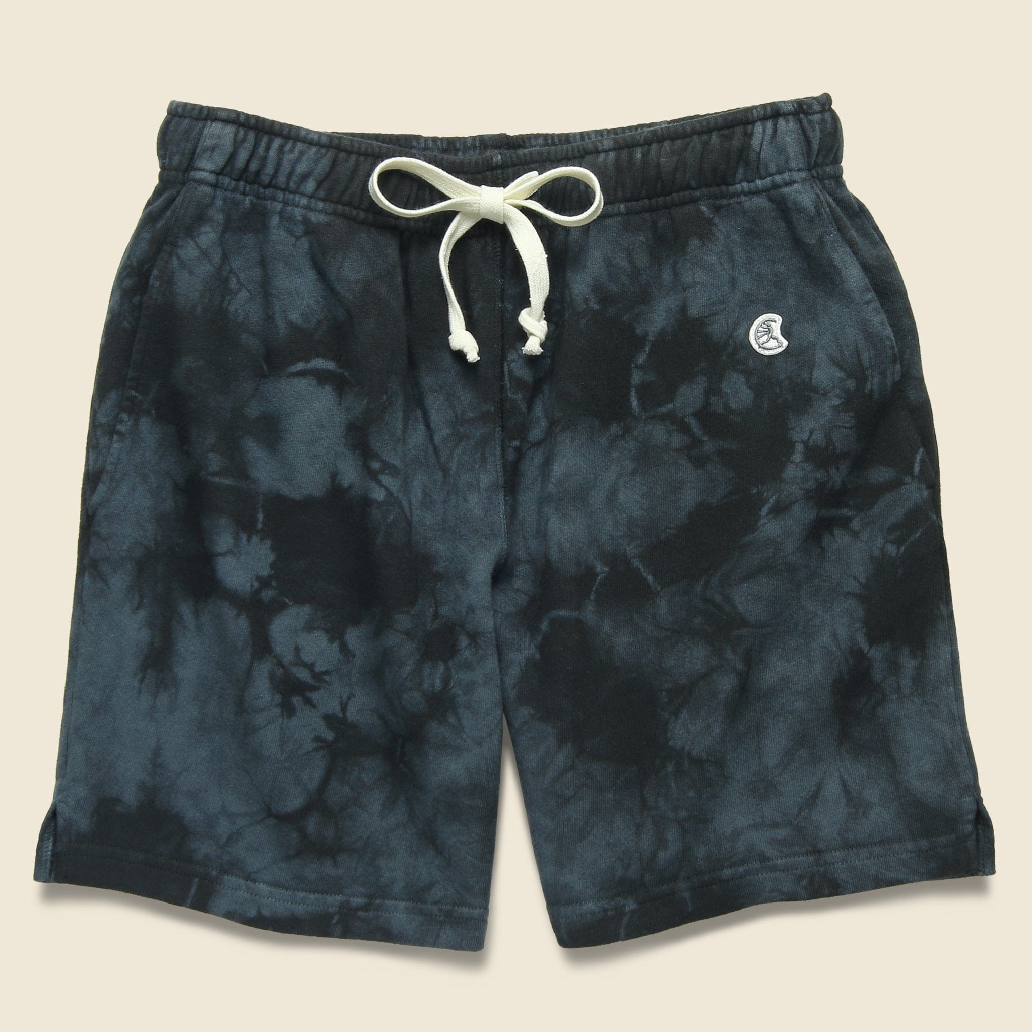 Warm Up Short Black Tie Dye