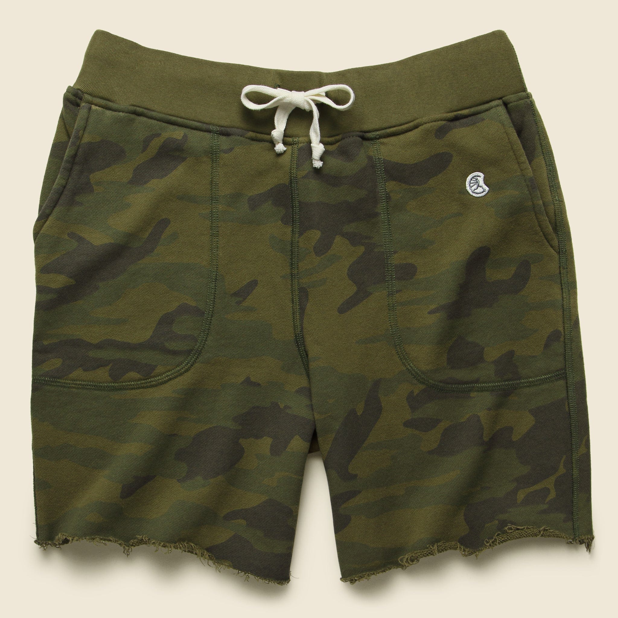 Todd Snyder Champion Fatigue Camo Sweatshort Green