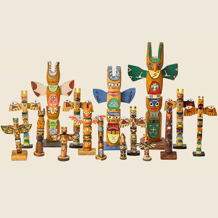 Set of Vintage Totem Poles - Vintage - STAG Provisions - Gift - Art