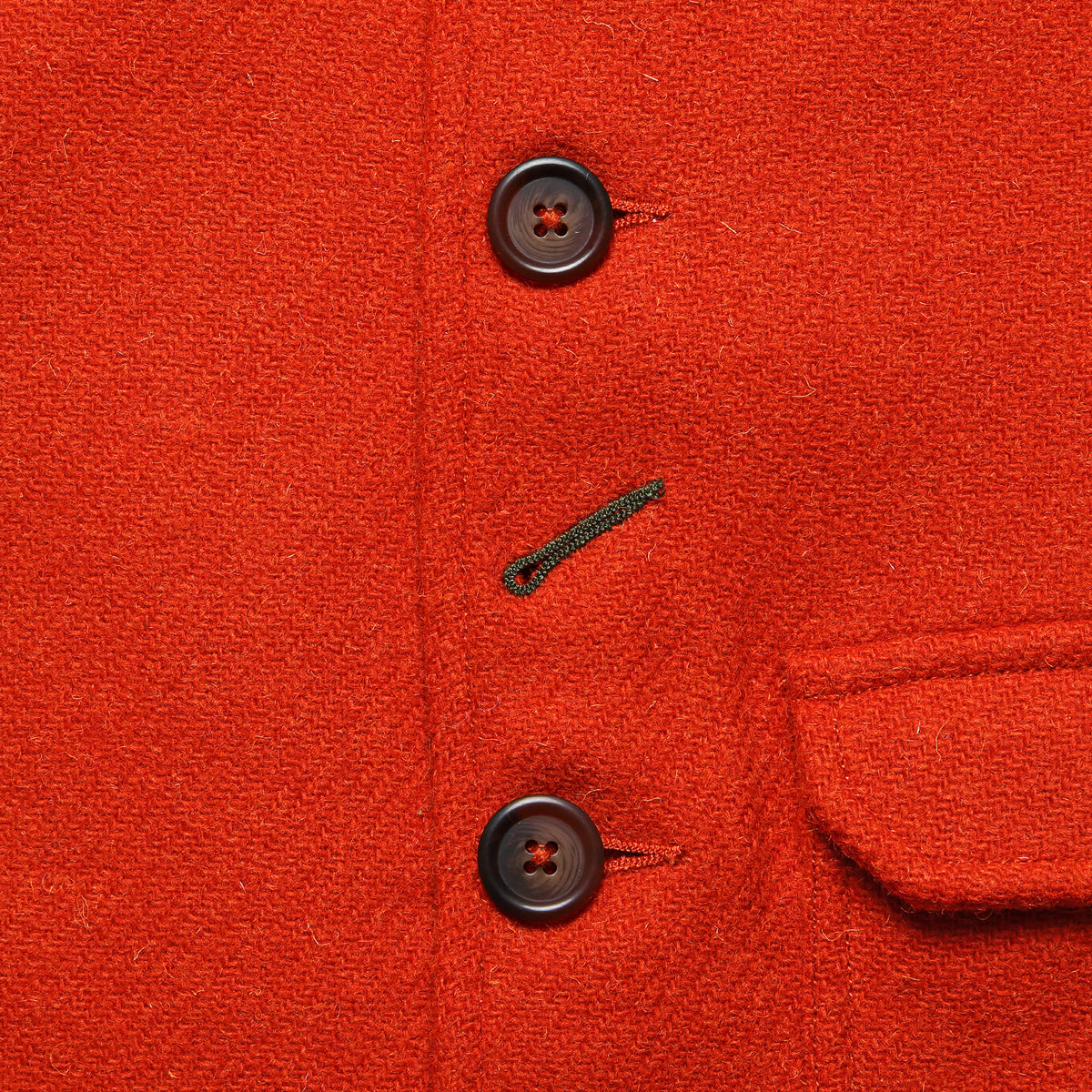 Norfolk Tweed Bakers Jacket Orange STAG Provisions