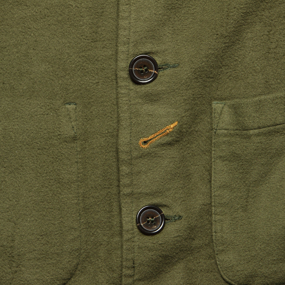 Moleskin Bakers Jacket Moss