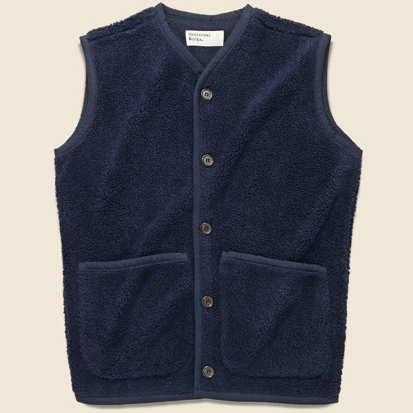 Mountain Fleece Lancaster Gilet Vest - Navy