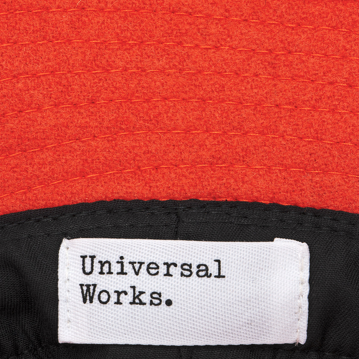 Melton Wool Bucket Hat - Orange