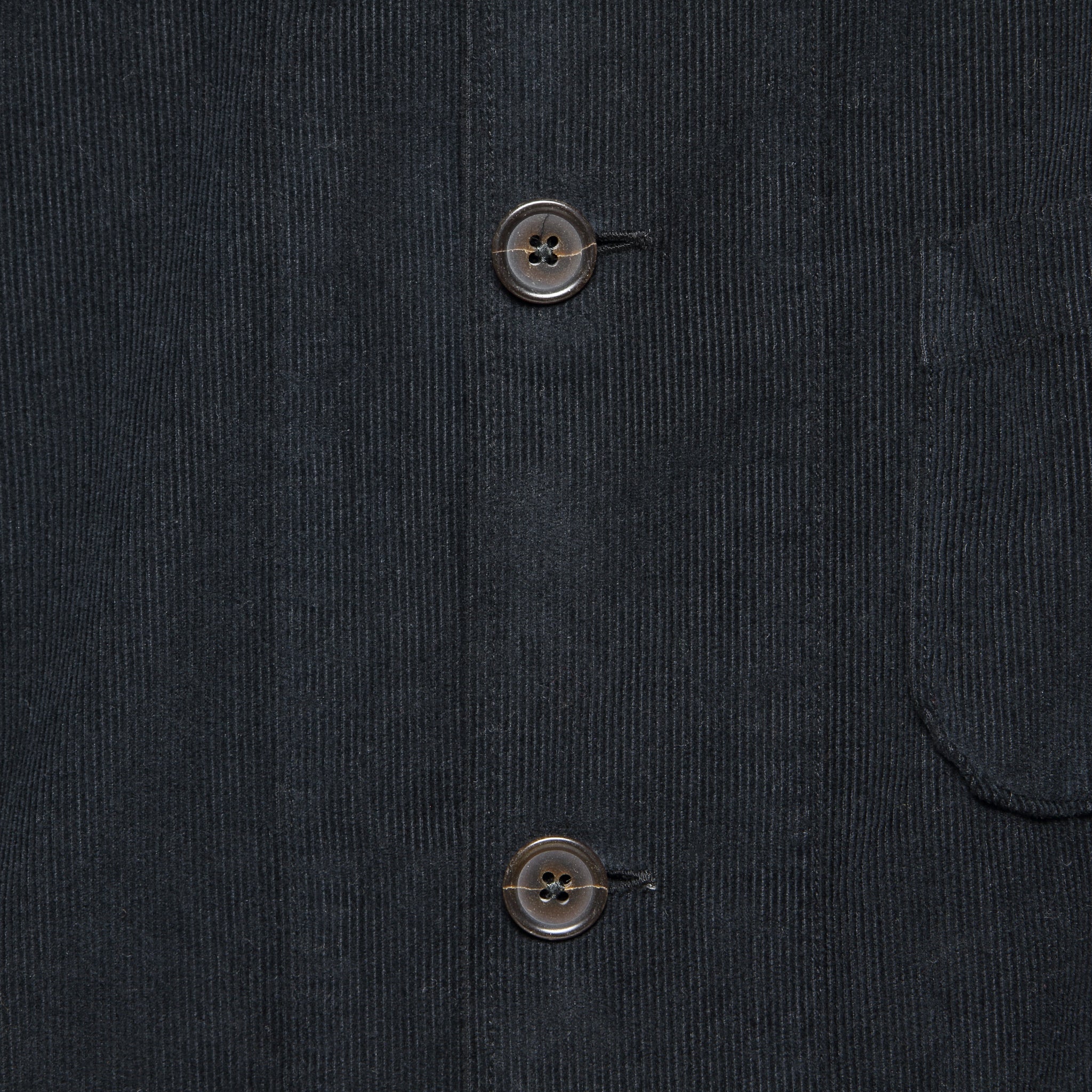 Bakers Overshirt - Black Fine Cord - Universal Works - STAG Provisions - Tops - L/S Woven - Overshirt