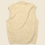 Wool Fleece Zip Waistcoat - Stone - Universal Works - STAG Provisions - Outerwear - Vest