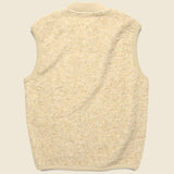 Wool Fleece Zip Waistcoat - Stone - Universal Works - STAG Provisions - Outerwear - Vest