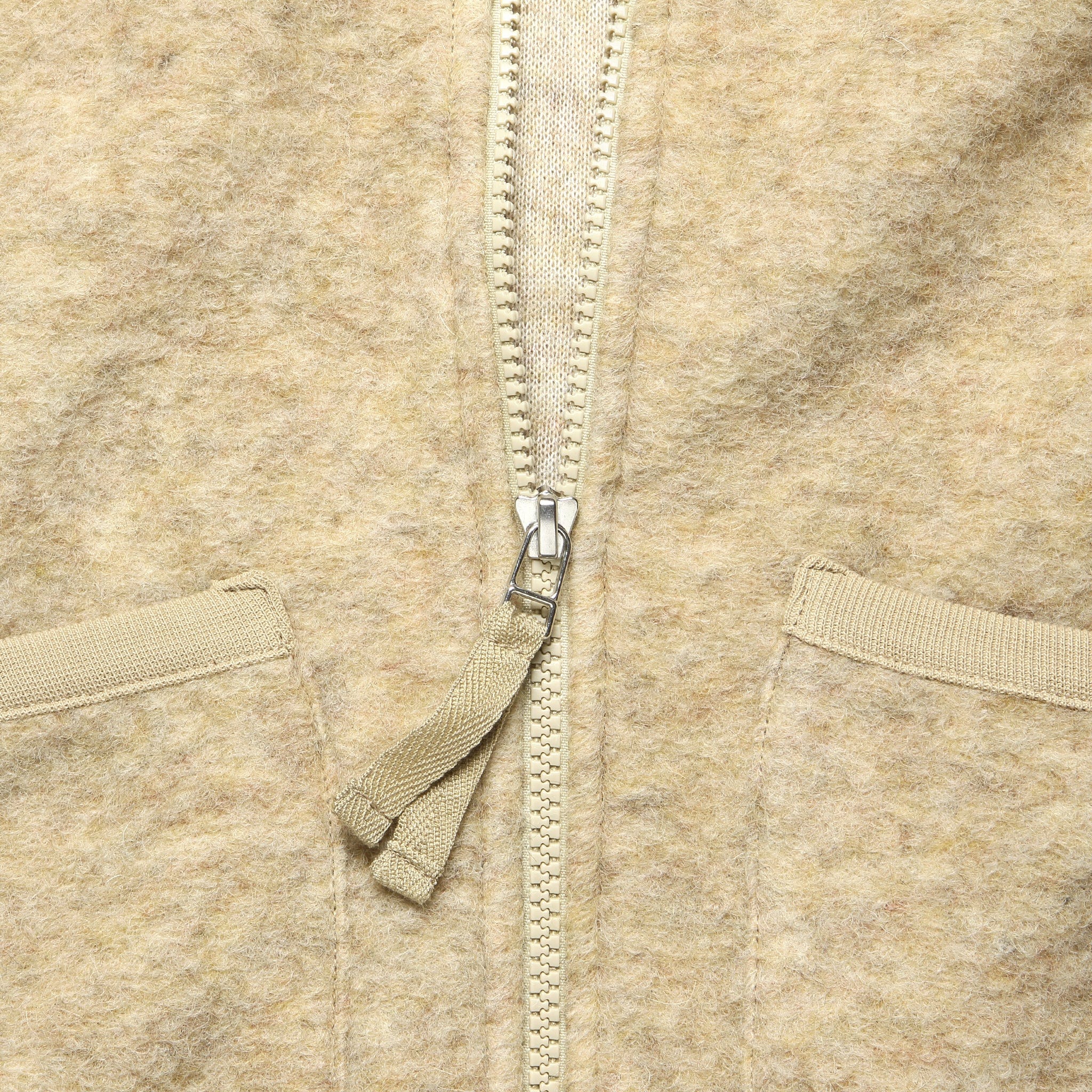 Wool Fleece Zip Waistcoat - Stone - Universal Works - STAG Provisions - Outerwear - Vest