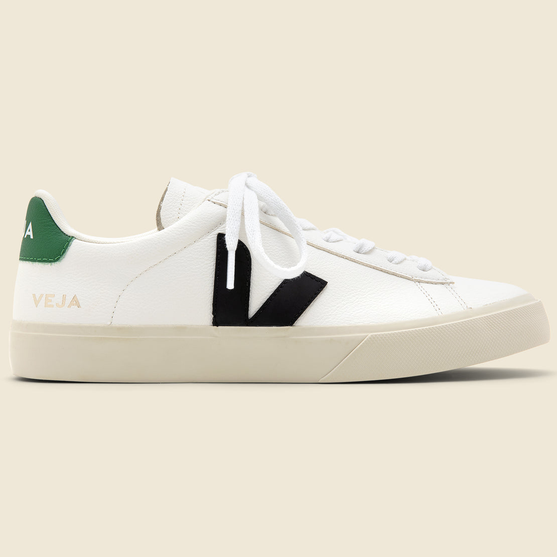 Veja Campo Leather Sneaker - Extra White/Emaraude/Black