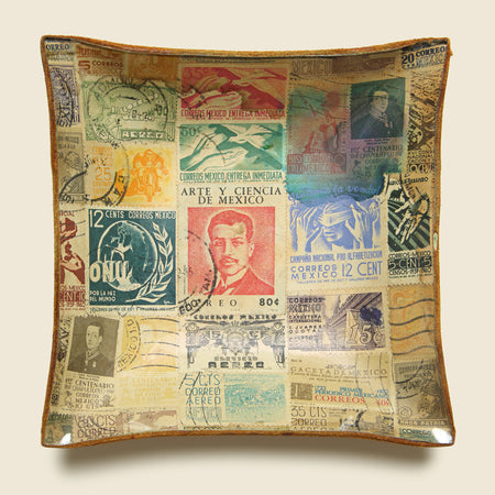 Mexican Stamp Leather Tray