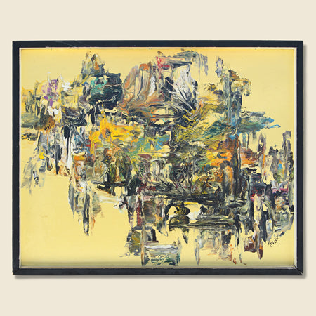 Abstract Marbled Painting