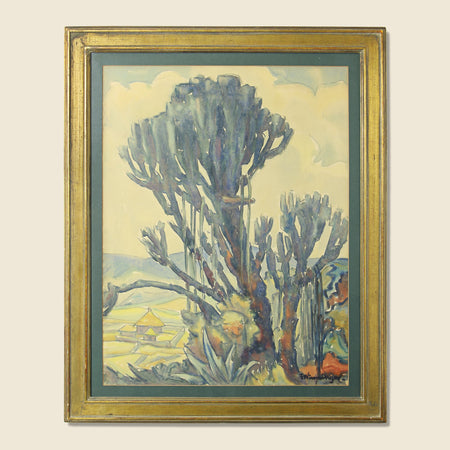 Saguaro Cactus Watercolor Painting - Franz Winniger