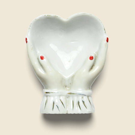 Heart in Hands Dish - Porcelain