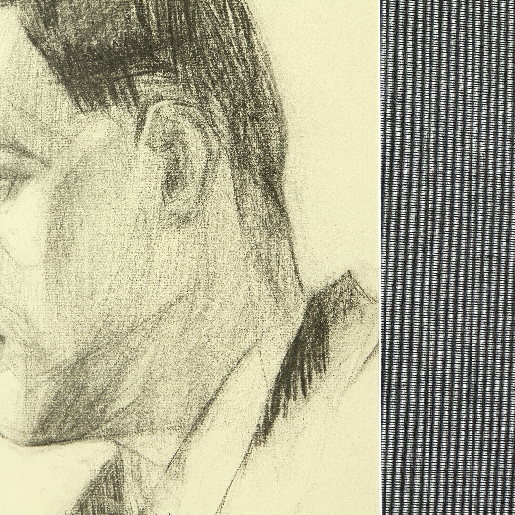 1950s Cubist Pencil Portrait - Vintage - STAG Provisions - One & Done - Art