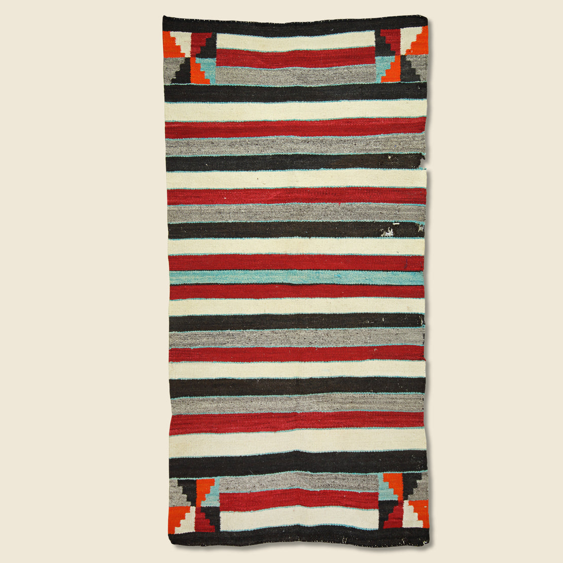 Vintage Native American Striped Rug