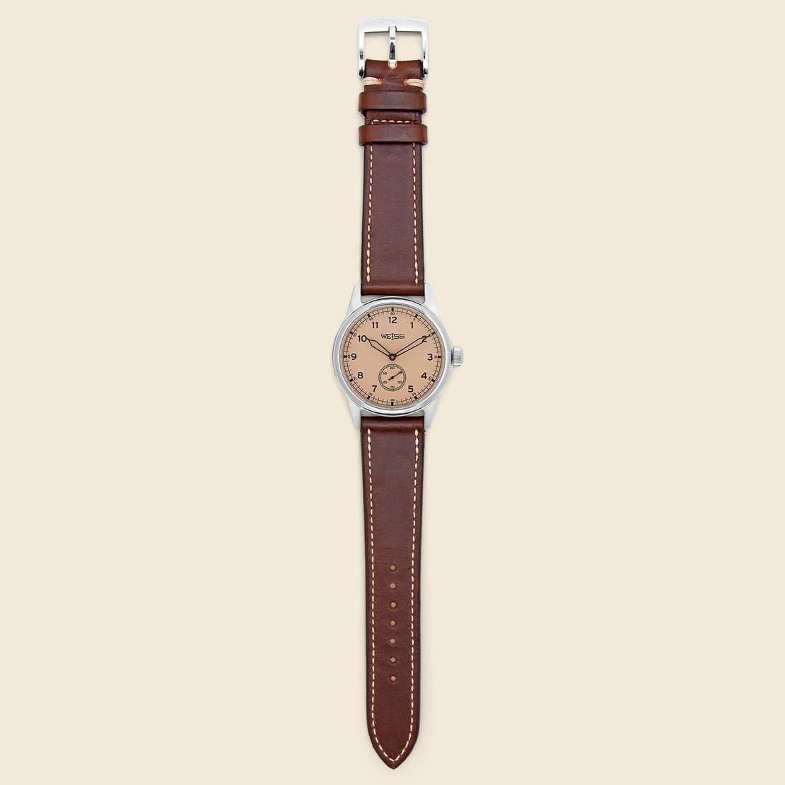 Standard Issue Field Watch 38mm - Latte/Brown - Weiss Watch Co - STAG Provisions - Accessories - Watches