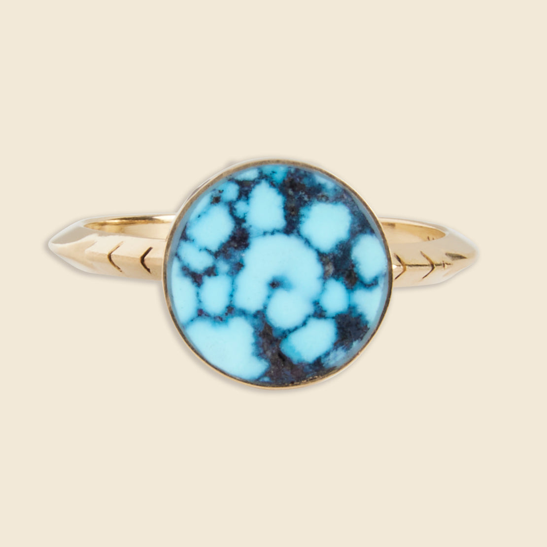 Young in the Mountains Circ Ring - Kingman Turquoise