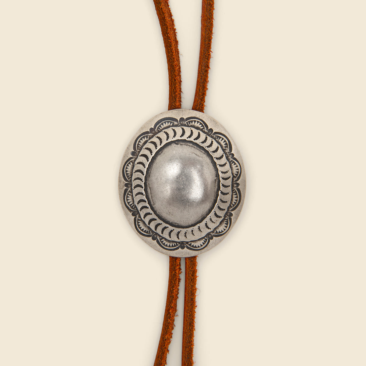 Leather Bolo Tie - Brown