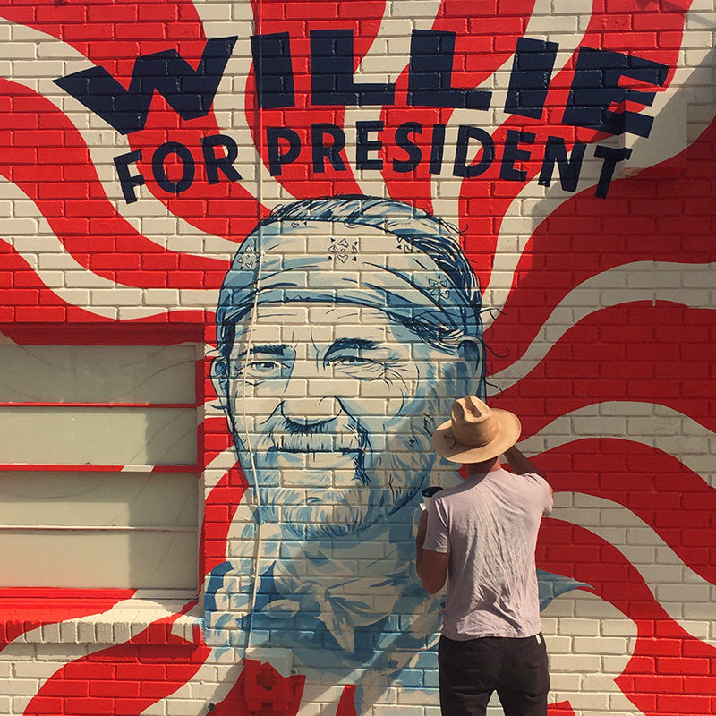 SXSW Mural: Willie For President